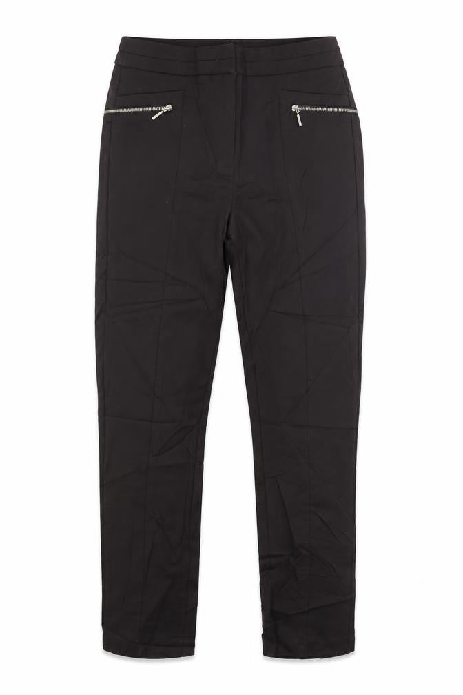 Womens UK Size 8 F&F Regular Fit Dress Pants Black Trousers
