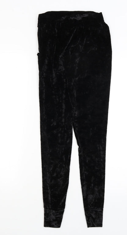 Womens UK Size S Preworn Regular Fit  Black Trousers