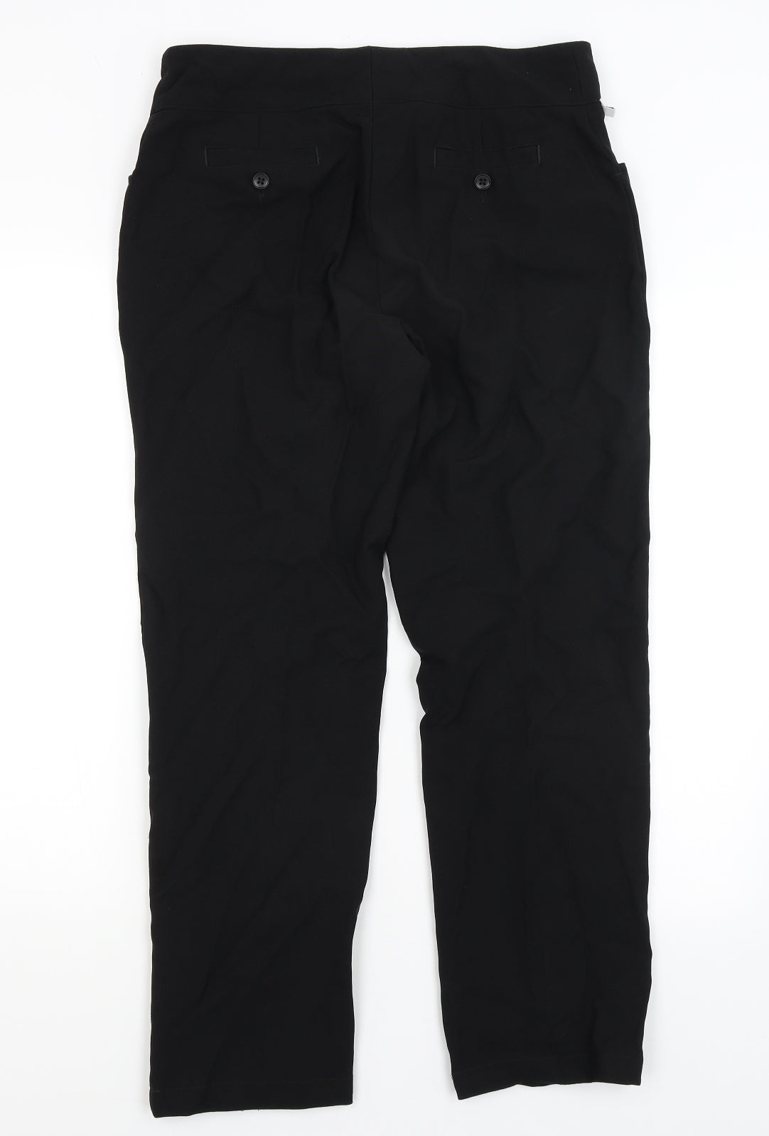 Womens UK Size 12 Club Class Regular Fit Dress Pants Black Trousers