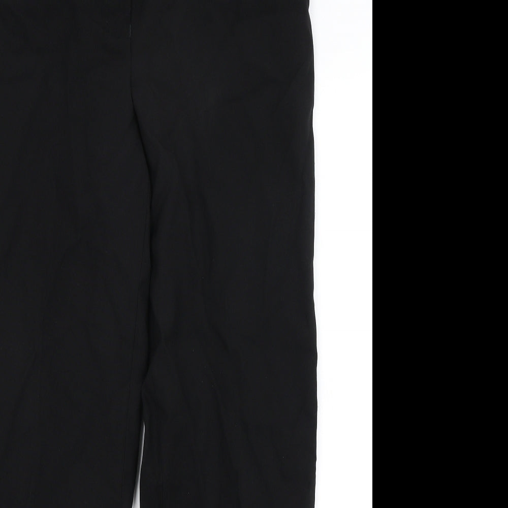 Womens UK Size 12 Club Class Regular Fit Dress Pants Black Trousers