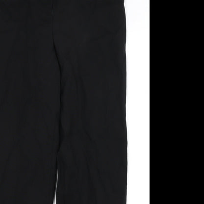 Womens UK Size 12 Club Class Regular Fit Dress Pants Black Trousers