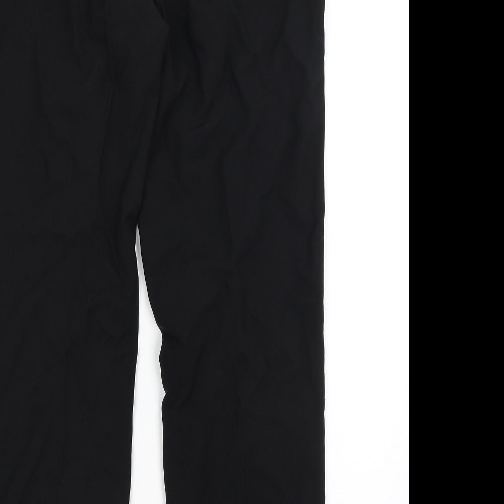 Womens UK Size 12 Club Class Regular Fit Dress Pants Black Trousers