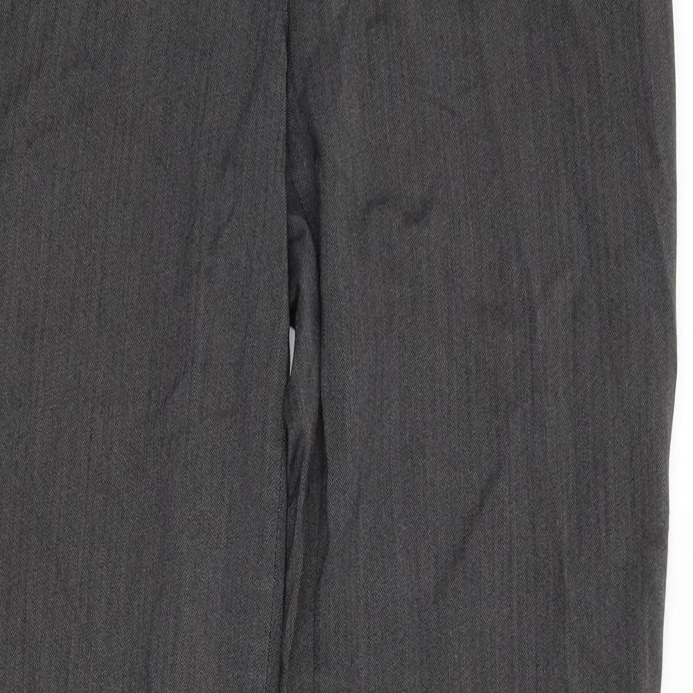 Womens UK Size 10 NEXT Regular Fit Dress Pants Grey Trousers