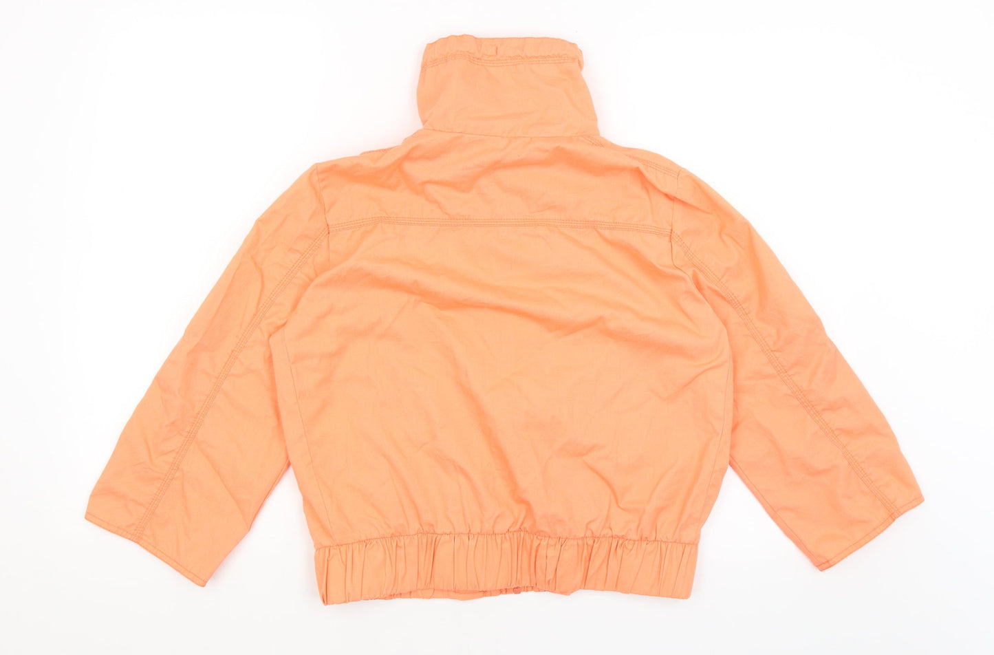 Womens UK Size 10 New Look Orange Full Zip Jumper