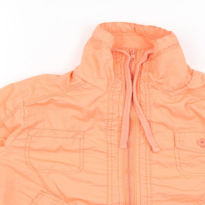 Womens UK Size 10 New Look Orange Full Zip Jumper