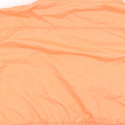 Womens UK Size 10 New Look Orange Full Zip Jumper