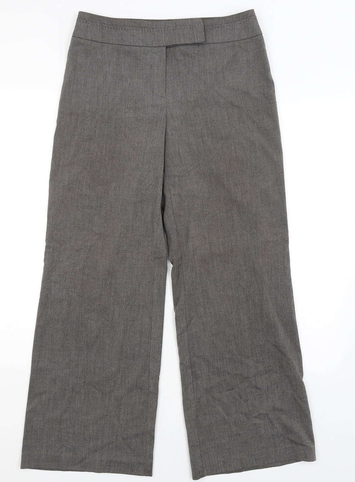 Womens UK Size 10 M&S Regular Fit Dress Pants Grey Trousers