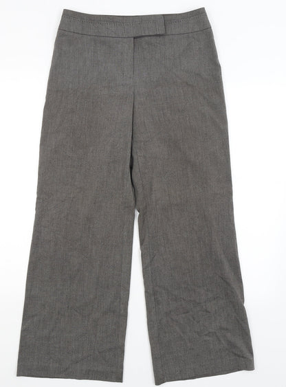 Womens UK Size 10 M&S Regular Fit Dress Pants Grey Trousers