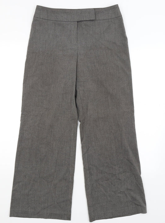 Womens UK Size 10 M&S Regular Fit Dress Pants Grey Trousers