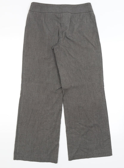 Womens UK Size 10 M&S Regular Fit Dress Pants Grey Trousers