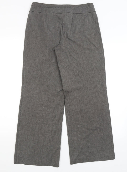 Womens UK Size 10 M&S Regular Fit Dress Pants Grey Trousers