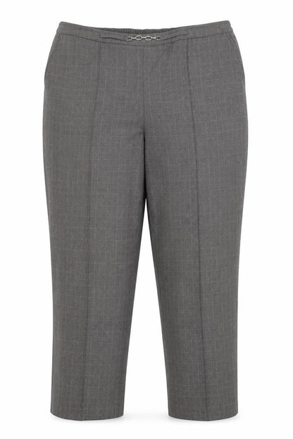 Womens UK Size 18 EWM Regular Fit Dress Pants Grey Trousers