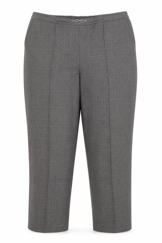 Womens UK Size 18 EWM Regular Fit Dress Pants Grey Trousers