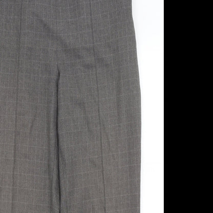 Womens UK Size 18 EWM Regular Fit Dress Pants Grey Trousers