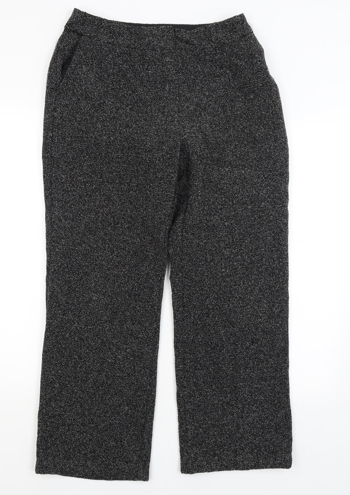 Womens UK Size 12 BHS Regular Fit  Grey Trousers