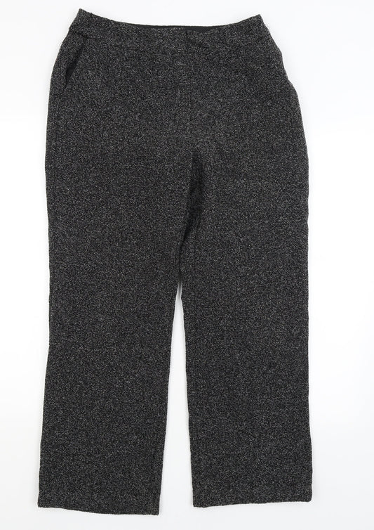 Womens UK Size 12 BHS Regular Fit  Grey Trousers