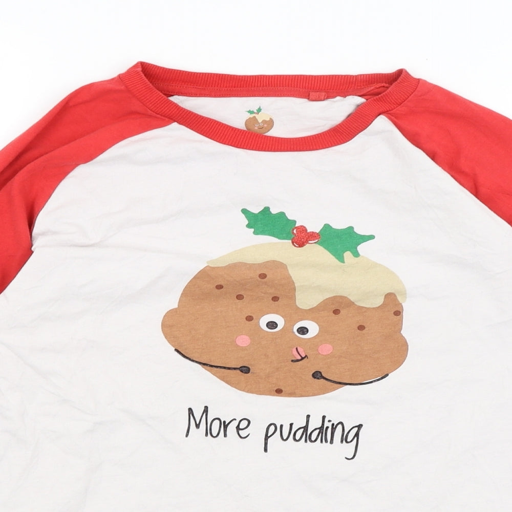 NEXT Mens White    T-Shirt Size S  - More Pudding