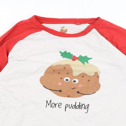 NEXT Mens White    T-Shirt Size S  - More Pudding