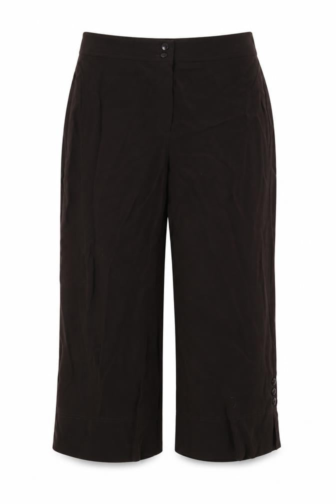 Womens UK Size 10 Gold Regular Fit Cropped Brown Trousers