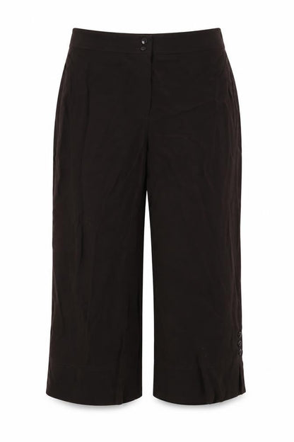 Womens UK Size 10 Gold Regular Fit Cropped Brown Trousers