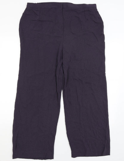 Womens UK Size 20 Libra Regular Fit  Purple Trousers