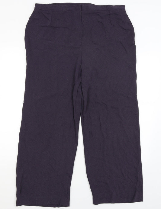 Womens UK Size 20 Libra Regular Fit  Purple Trousers
