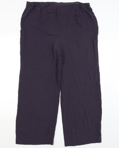 Womens UK Size 20 Libra Regular Fit  Purple Trousers