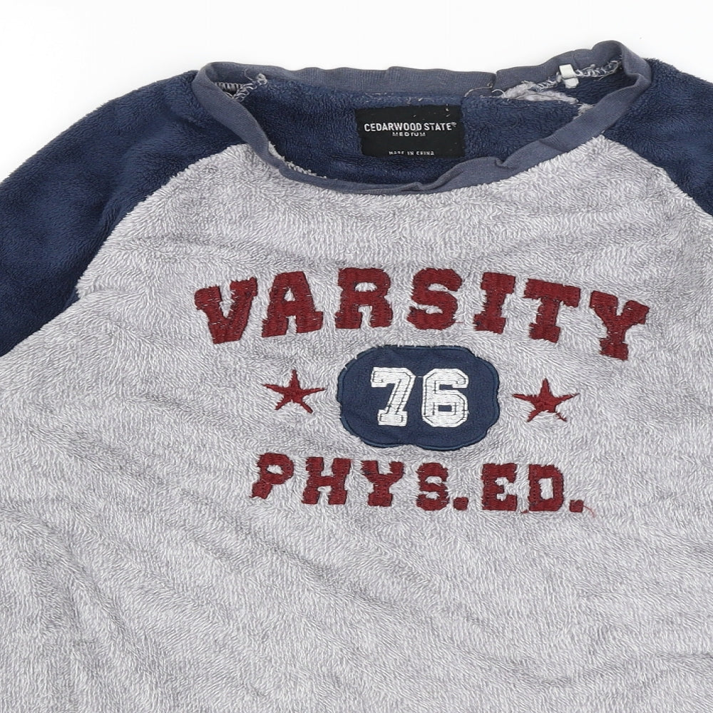 Cedar Wood State Mens Grey   Pullover Jumper Size M