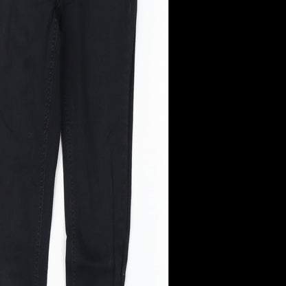 Womens UK Size M Ginatricot Regular Fit Skinny Black Jeans