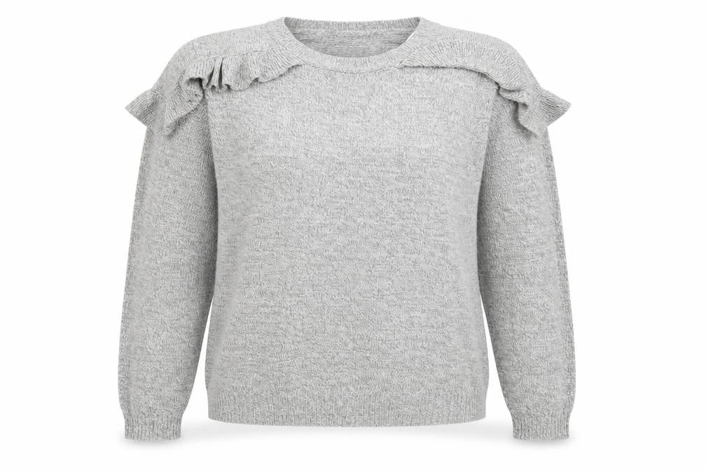 Womens UK Size M Papaya Grey Pullover Jumper