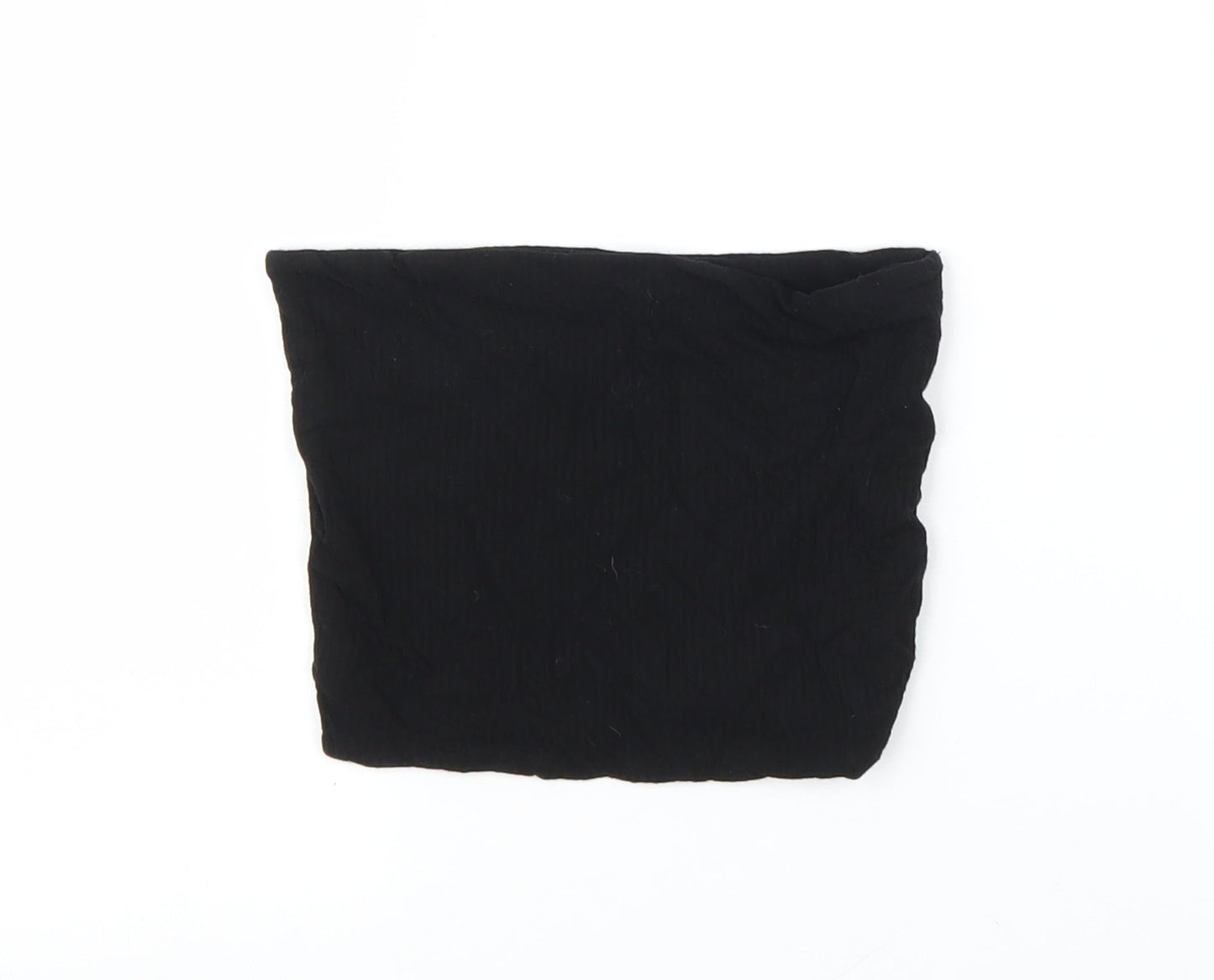 Womens UK Size 8 Topshop Black Cropped Blouse