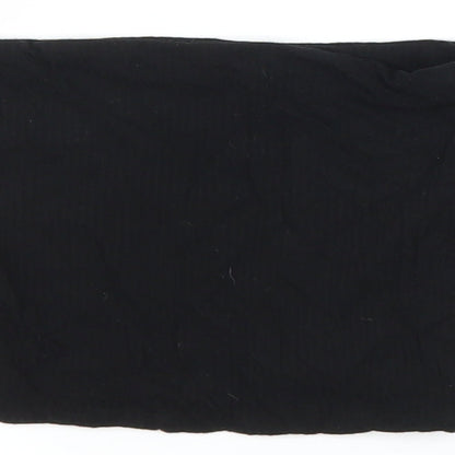 Womens UK Size 8 Topshop Black Cropped Blouse