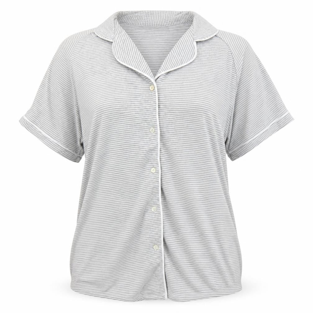 Womens UK Size L Preworn Grey Basic Blouse