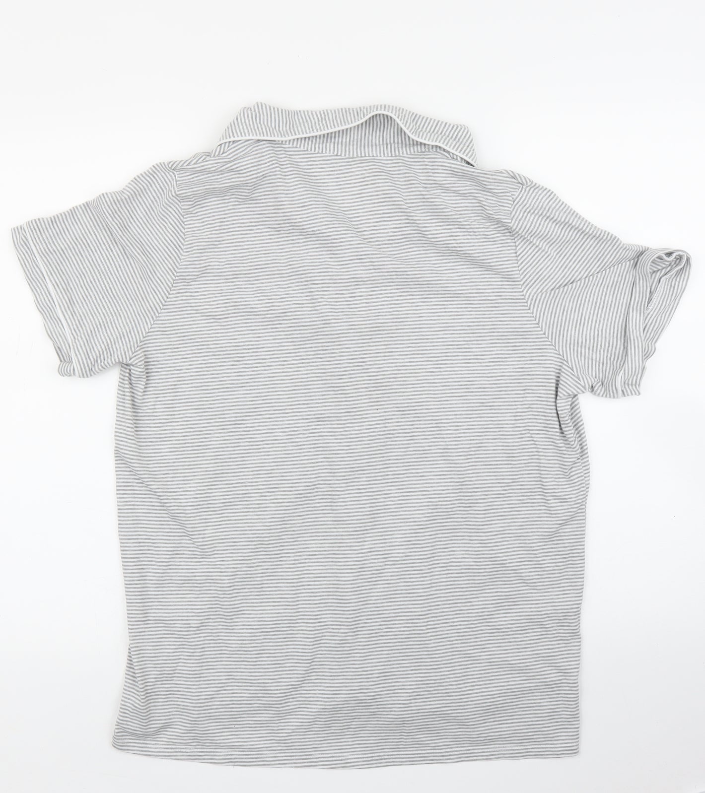 Womens UK Size L Preworn Grey Basic Blouse