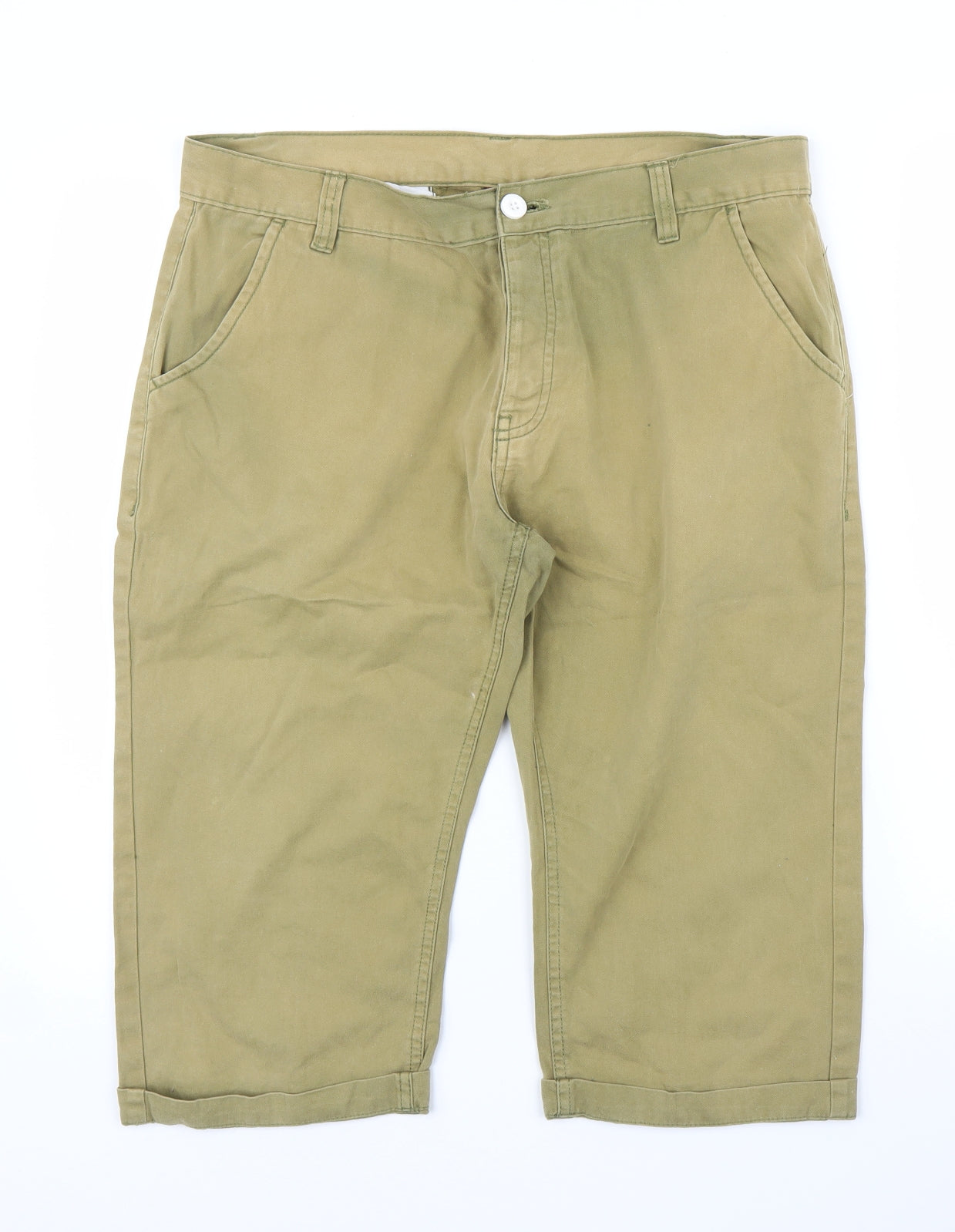 Primark Mens Beige   Cropped Trousers Size 34 in