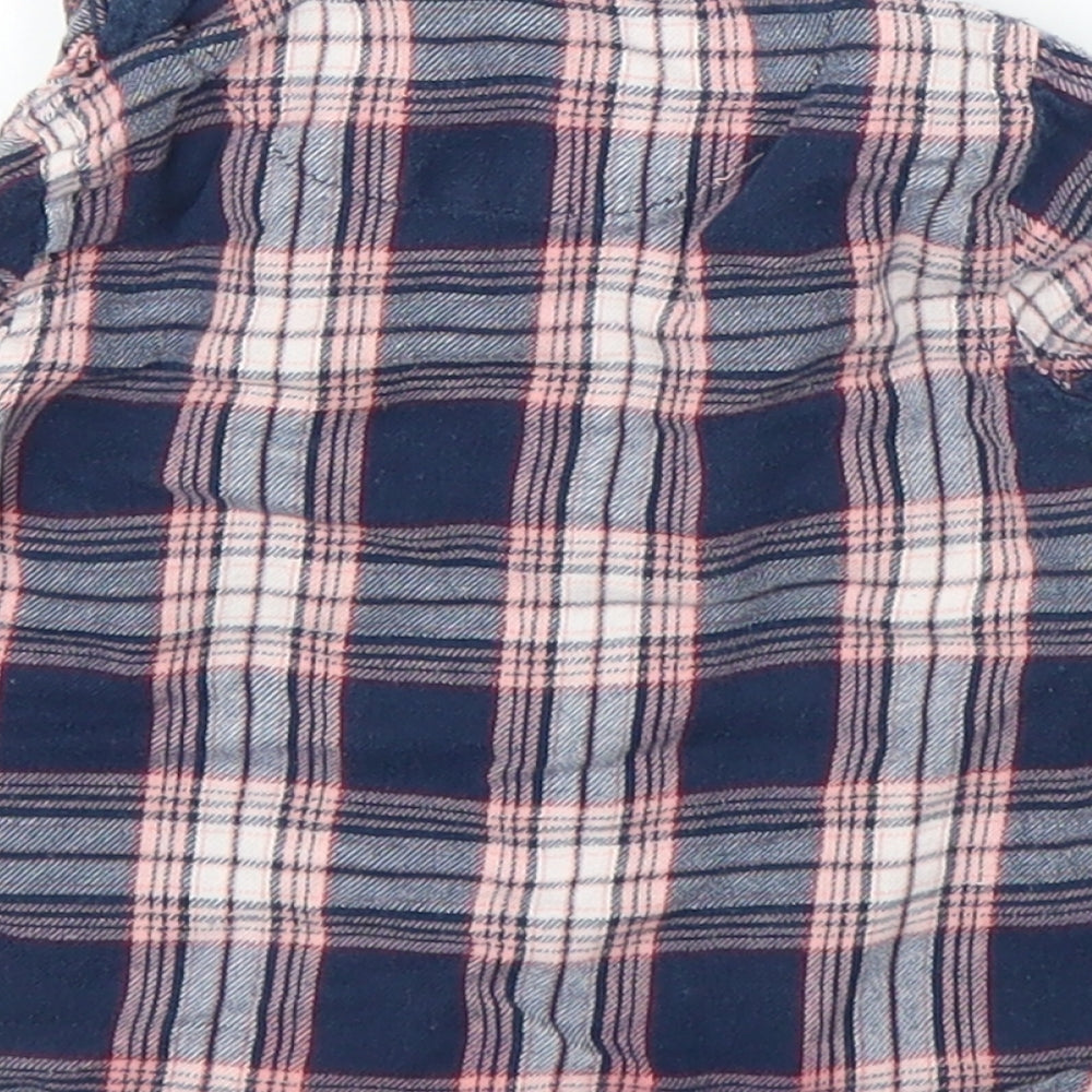 Primark Girls Blue Plaid  Basic Button-Up Size 3-6 Months