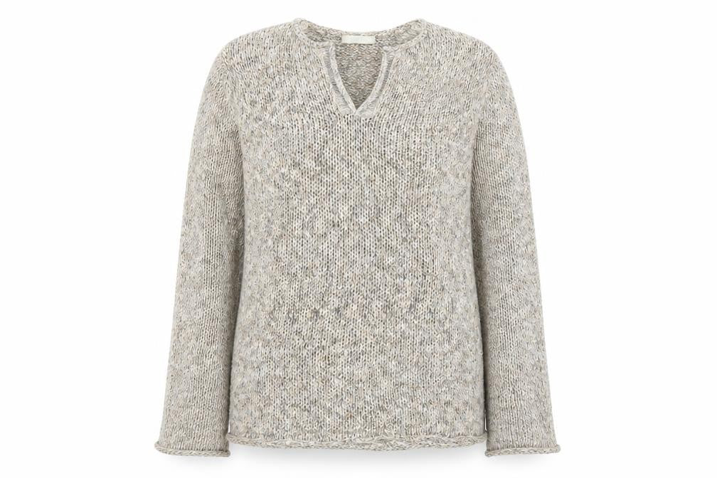 Womens UK Size 16 M&S Beige Pullover Jumper