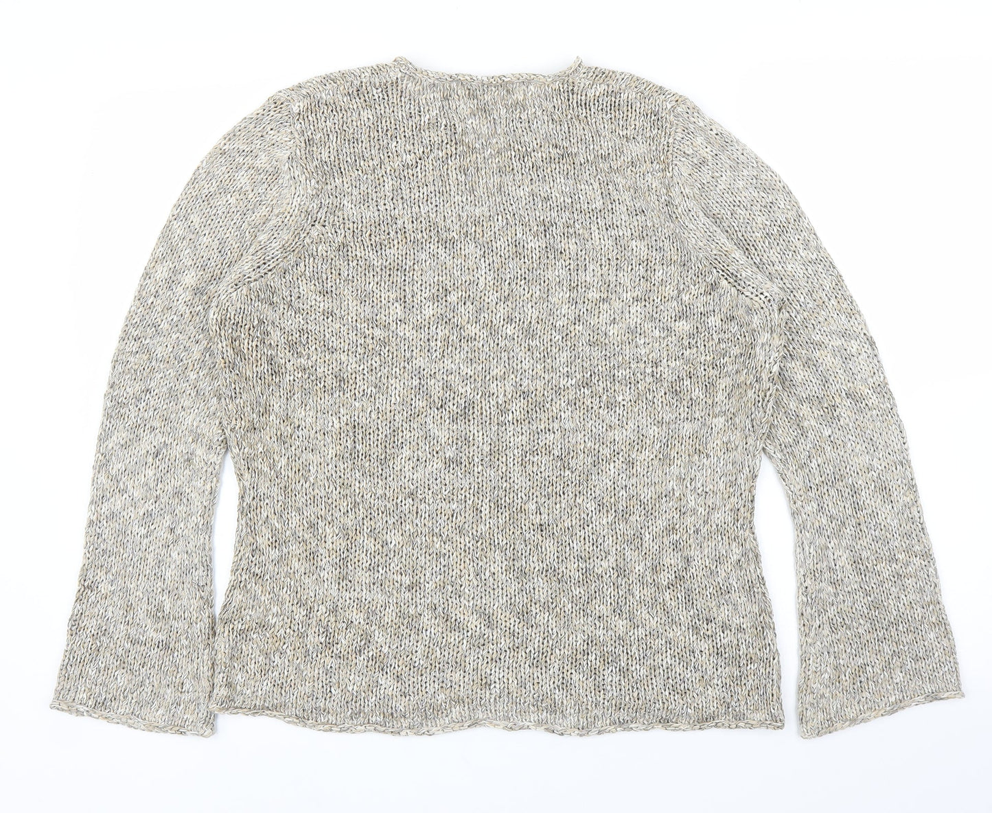 Womens UK Size 16 M&S Beige Pullover Jumper