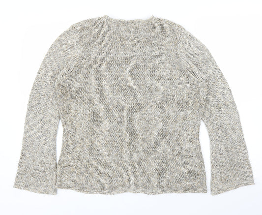 Womens UK Size 16 M&S Beige Pullover Jumper