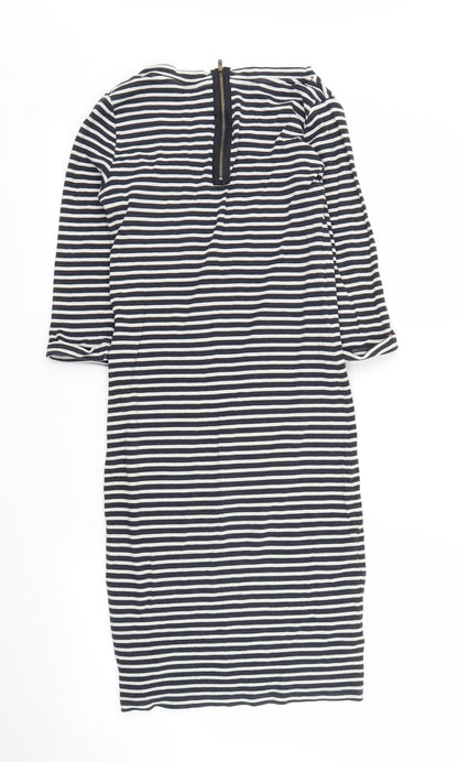 NEXT Womens Blue Striped  Sheath  Size 10