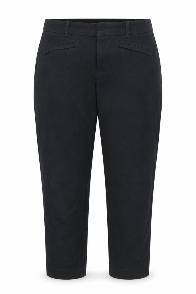 Womens UK Size 6 Gap Regular Fit Cropped Black Trousers