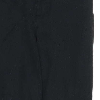 Womens UK Size 6 Gap Regular Fit Cropped Black Trousers