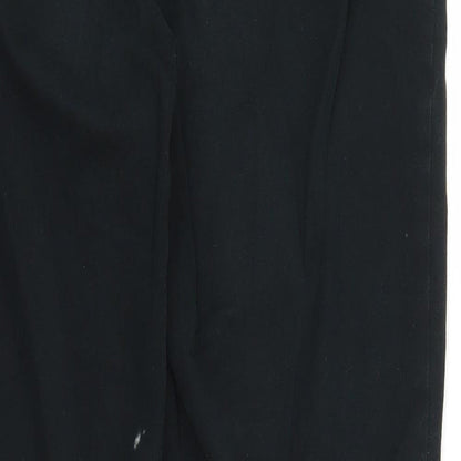 Womens UK Size 6 Gap Regular Fit Cropped Black Trousers