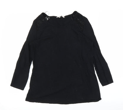 Womens UK Size 8 TU Black Basic T-Shirt