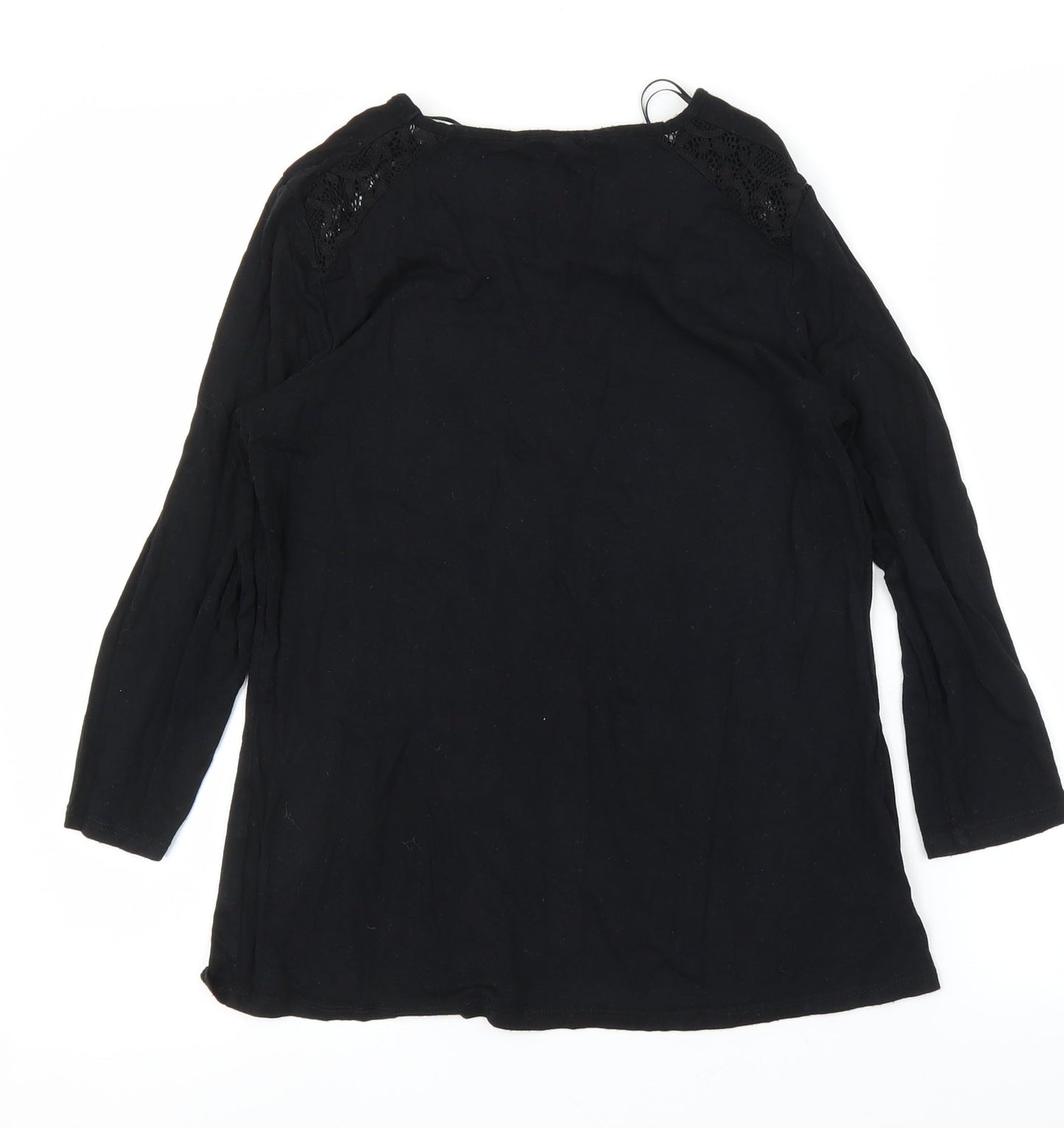 Womens UK Size 8 TU Black Basic T-Shirt