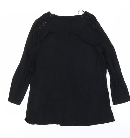 Womens UK Size 8 TU Black Basic T-Shirt