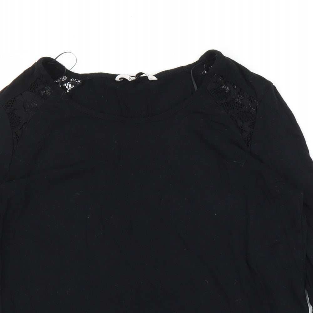 Womens UK Size 8 TU Black Basic T-Shirt