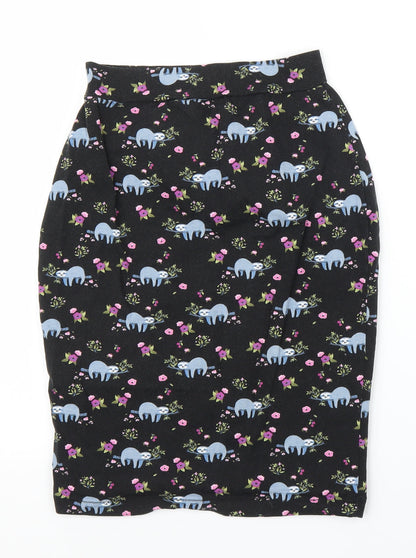 Preworn Womens Black   Straight & Pencil Skirt Size S