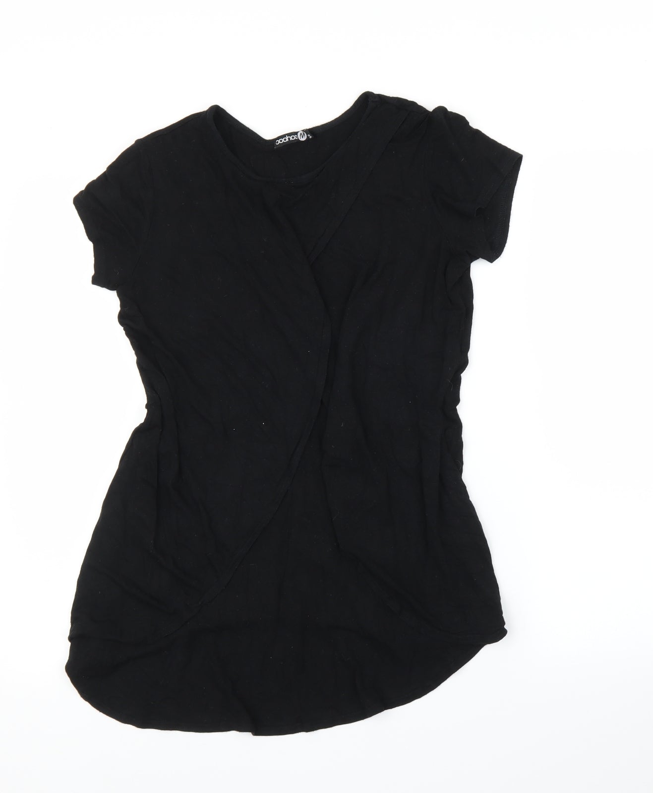 Boohoo Womens Black   Basic Blouse Size 8