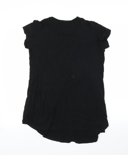 Boohoo Womens Black   Basic Blouse Size 8